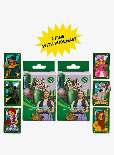 The Wizard of Oz Emerald City Mystery Enamel Pin Blind Box Series 2 Pack