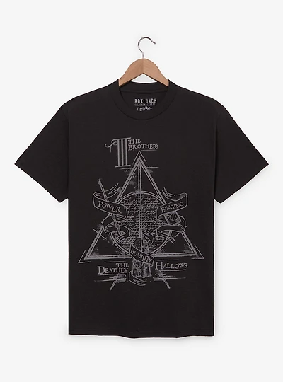 Harry Potter The Deathly Hallows Tonal T-Shirt - BoxLunch Exclusive