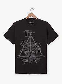 Harry Potter The Deathly Hallows Tonal T-Shirt - BoxLunch Exclusive
