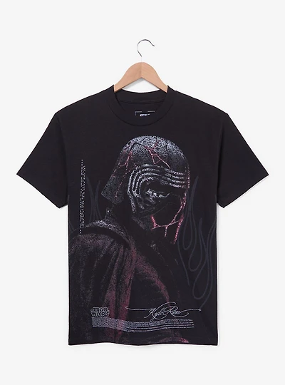 Star Wars Kylo Ren Cracked Helmet Portrait T-Shirt - BoxLunch Exclusive