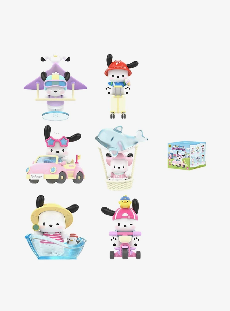 Top Toy Sanrio Pochacco Travel Diary Series Blind Box Figure