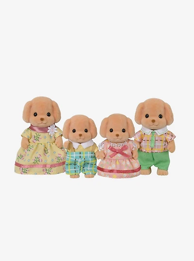 Calico Critters Toy Poodle Family Figure Set