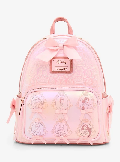 Loungefly Disney Princess Cameo Pink Portraits Tonal Mini Backpack