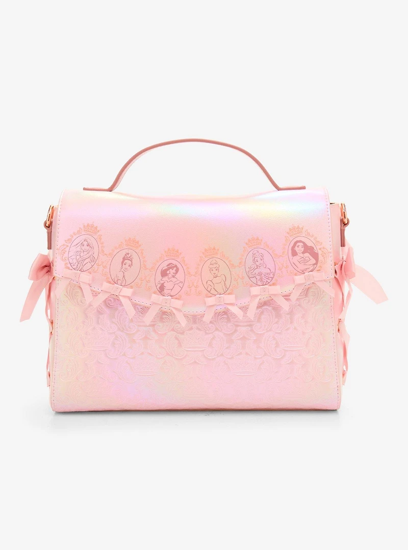 Loungefly Disney Princess Cameo Pink Portraits Tonal Crossbody Bag