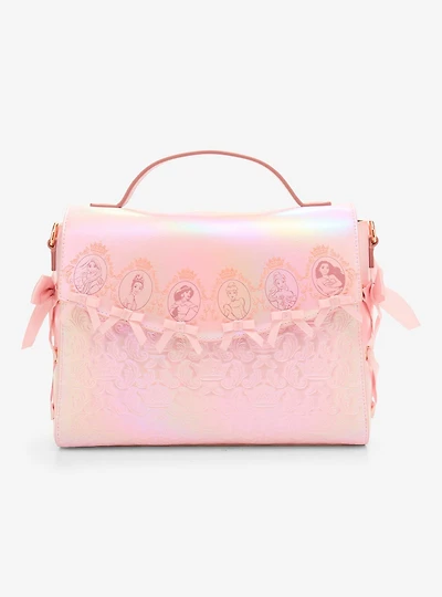 Loungefly Disney Princess Cameo Pink Portraits Tonal Crossbody Bag