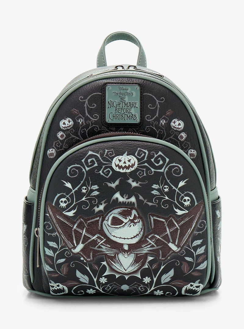 Loungefly Disney The Nightmare Before Christmas Jack Skellington Pumpkin King Mini Backpack - BoxLunch Exclusive