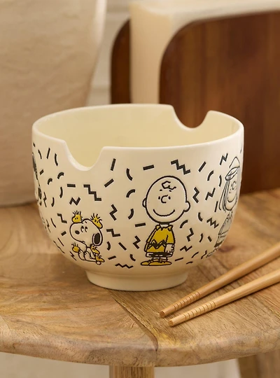 Peanuts Characters Ramen Bowl with Chopsticks - BoxLunch Exclusive