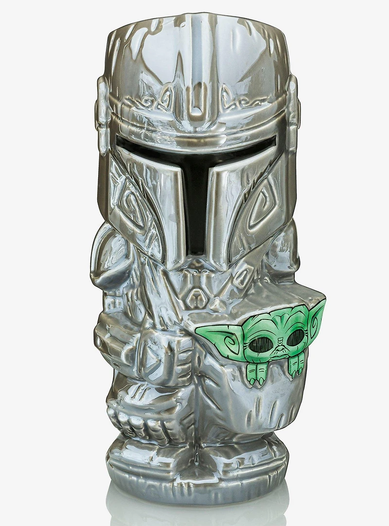Geeki Tikis Star Wars The Mandalorian Grogu & Mando Figural Mug