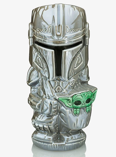 Geeki Tikis Star Wars The Mandalorian Grogu & Mando Figural Mug