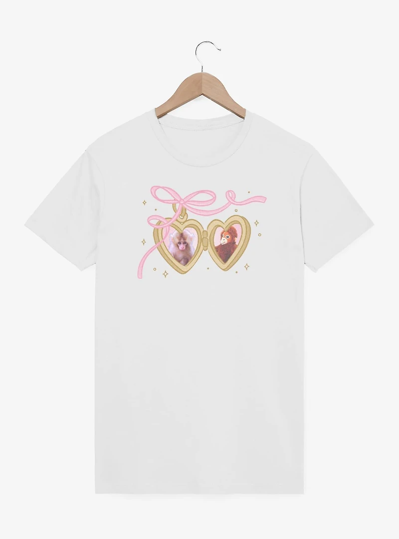 Lonely Monkey & Stuffed Animal Locket T-Shirt