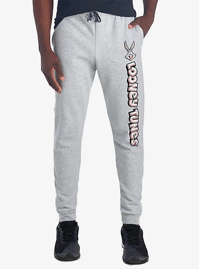 Looney Tunes Bugs and Logo Jogger Sweatpants
