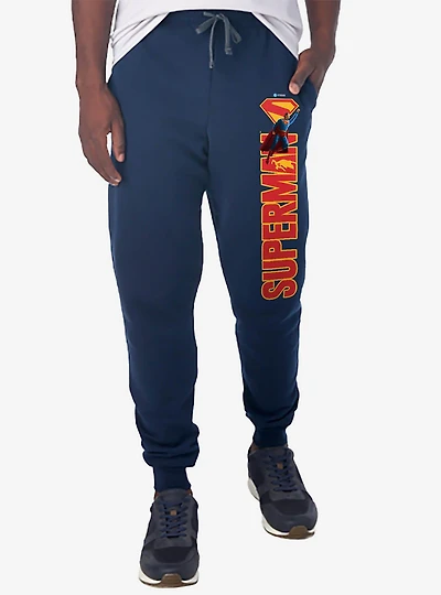 DC Comics Superman 2025 Shield Name Jogger Sweatpants