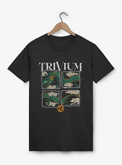 Trivium Dragon Squares T-Shirt