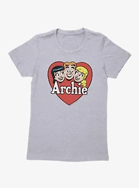 Archie Comics Heart Love Trio Womens T-Shirt