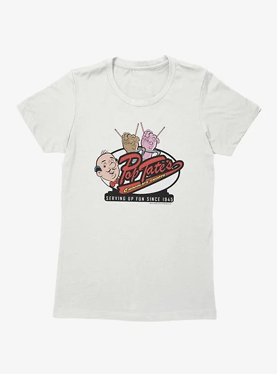 Archie Comics Pop Tates Chocolate Shoppe Womens T-Shirt