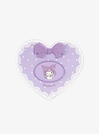 Kuromi Lovely Ribbon LED Heart Compact Mirror