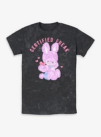 Certified Freak Hearts Bunny Mineral Wash T-Shirt Box Lunch Exclusive