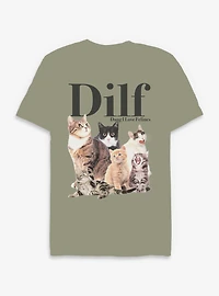 Silly Cats Dang I Love Felines Dilf Garment-Dyed T-Shirt Box Lunch Exclusive