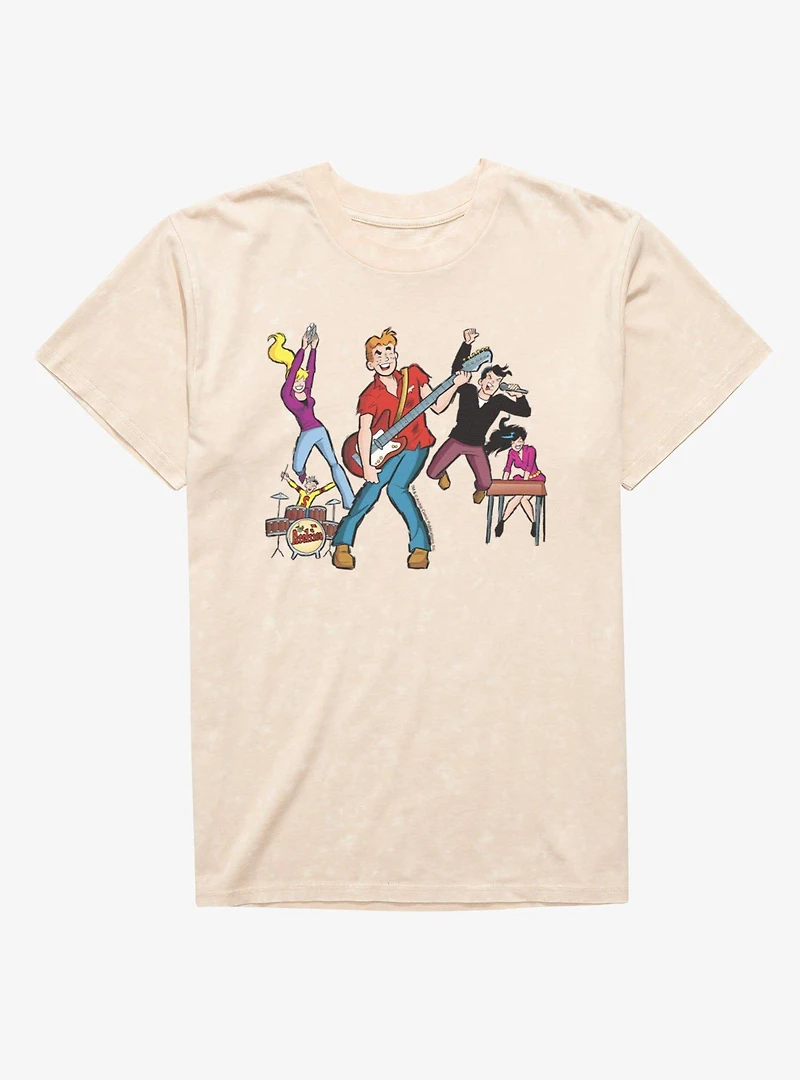 Archie Comics Band Jam Mineral Wash T-Shirt
