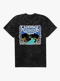 Creedence Clearwater Revival River Mountain Mineral Wash T-Shirt