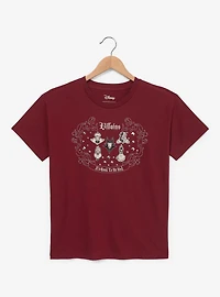 Disney Villains Embroidered Women's Plus T-Shirt - BoxLunch Exclusive