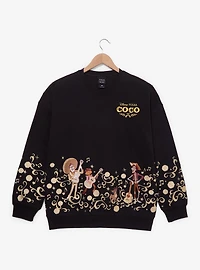 Disney Pixar Coco Embroidered Characters Crewneck - BoxLunch Exclusive