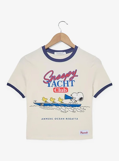 Peanuts Snoopy Yacht Club Women's Baby Tee - BoxLunch Exclusive