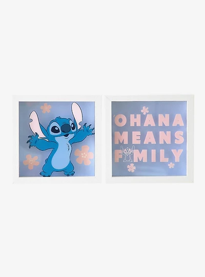 Disney Lilo & Stitch "Ohana Means Family" 2-Piece Dual Layer Wall Art