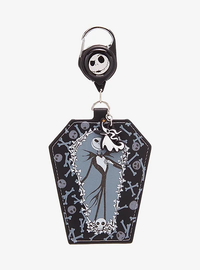 Disney The Nightmare Before Christmas Jack Skellington Coffin Retractable Lanyard