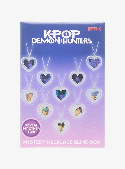KPop Demon Hunters Saja Boys Heart Double Sided Blind Box Necklace - BoxLunch Exclusive