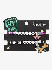 Coraline Wybie & Coraline Beaded Friendship Bracelet Set - BoxLunch Exclusive
