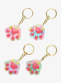 Paw Print Blind Box Liquid Filled Keychain