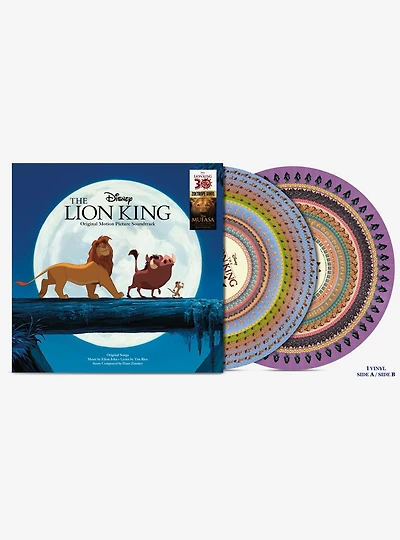 Disney The Lion King Soundtrack 30th Anniversary Zoetrope Vinyl Record