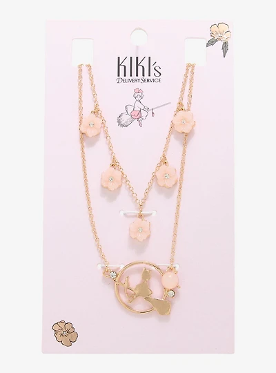 Studio Ghibli® Kiki's Delivery Service Cherry Blossom Necklace Set - BoxLunch Exclusive