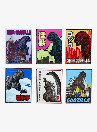 Godzilla x Whatever! Makes You Happy Poster Blind Box Enamel Pin