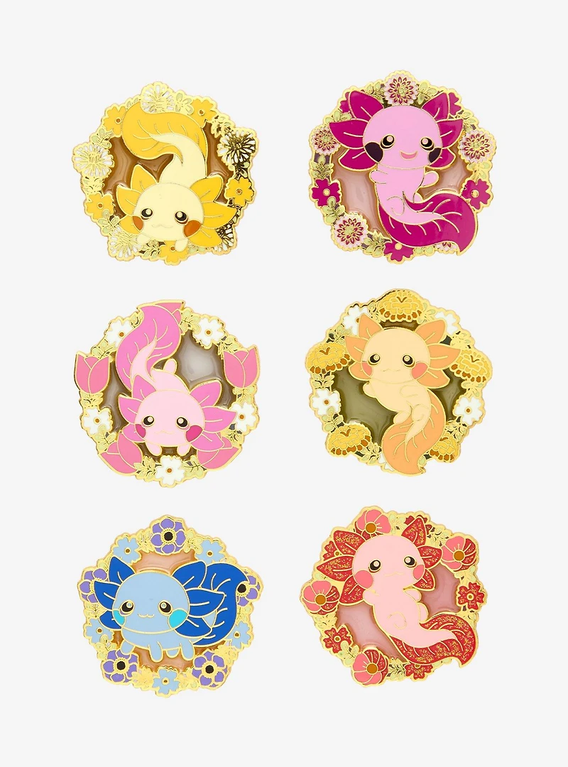 Otonagai Floralotls Blind Box Enamel Pin - BoxLunch Exclusive