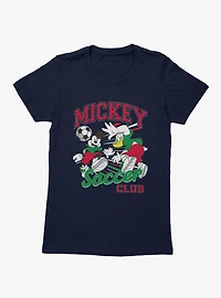 Disney Mickey And Friends vs Donald Soccer Club Womens T-Shirt
