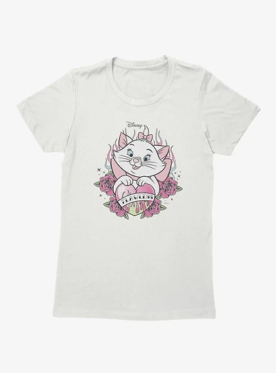 Disney Aristocats Marie Flawless Heart Flames Womens T-Shirt