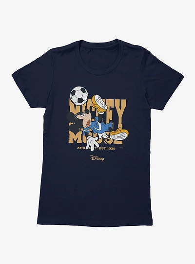Disney Mickey Mouse Soccer Bicycle Kick Womens T-Shirt