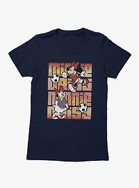 Disney Mickey And Friends Minnie Daisy Soccer Team Womens T-Shirt