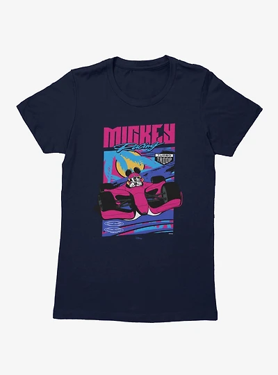 Disney Mickey Mouse Turbo Troop Racing Womens T-Shirt