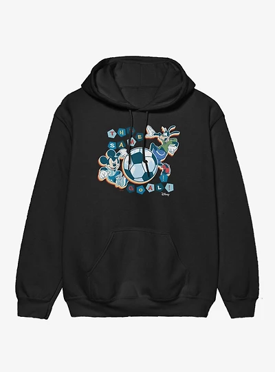Disney Mickey And Friends Same Goal Soccer Hoodie