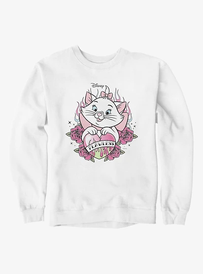Disney Aristocats Marie Flawless Heart Flames Sweatshirt