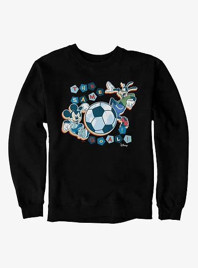Disney Mickey And Friends Same Goal Soccer Sweatshirt