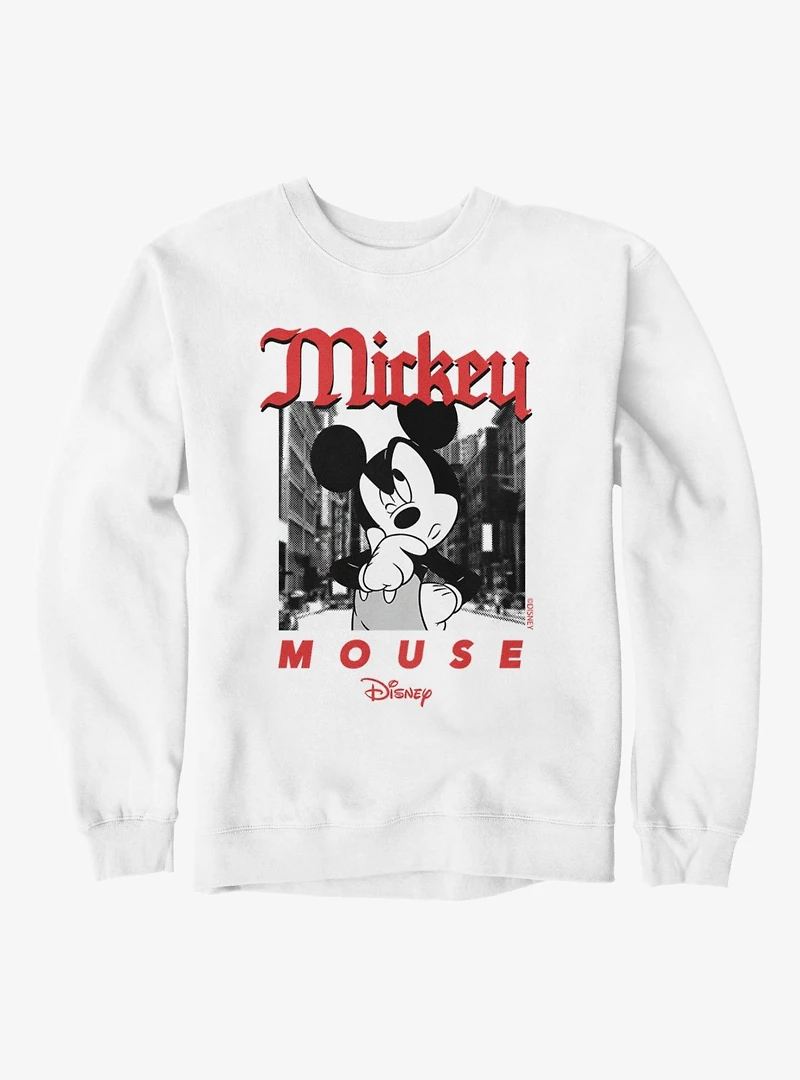 Disney Mickey Mouse Question On The Street Sweatshirt