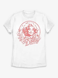 Dolly Parton Lasso Flowers Womens T-Shirt