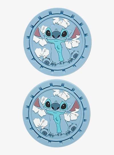 Disney Lilo & Stitch Floral Car Coaster Set