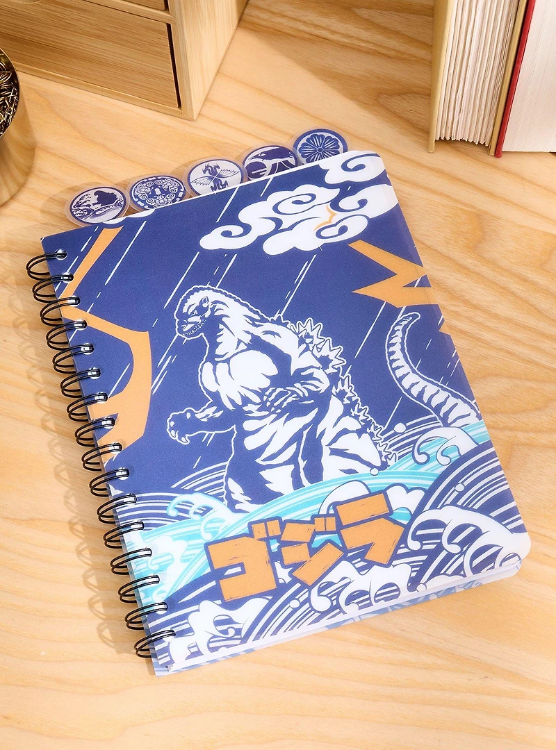 Godzilla Ocean Scene Figural Tab Journal - BoxLunch Exclusive