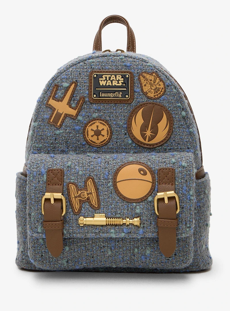 Loungefly Star Wars Tweed Patches Mini Backpack - BoxLunch Exclusive