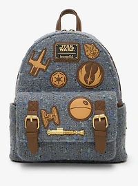 Loungefly Star Wars Tweed Patches Mini Backpack - BoxLunch Exclusive